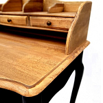 Стол-бюро из массива березы с 5-ю ящиками в стиле прованс Vintage варинант исполнения - 4 | Loft Concept в Барнауле