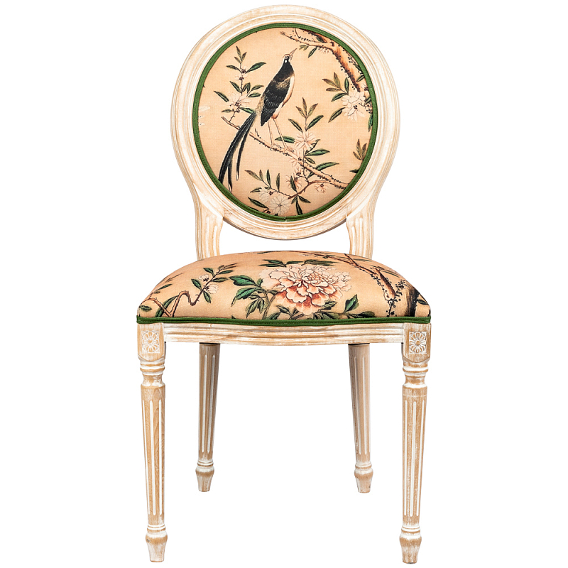Стул Beige and Green Chinoiserie Stool Бежевый Зеленый Стул Beige and Green Chinoiserie Stool Бежевый Зеленый в Барнауле | Loft Concept