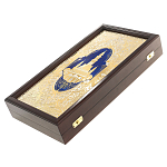 Нарды настольные из натурального камня лазурит и долерит Backgammon from Stone варинант исполнения - 13 | Loft Concept в Барнауле