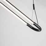 Светодиодная люстра Black LED Circle and Oval Lamp варинант исполнения - 4 | Loft Concept в Барнауле