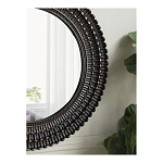 Зеркало круглое с текстурированным дизайном рамы Helios варинант исполнения - 6 | Loft Concept в Барнауле