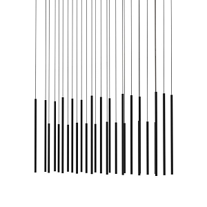 Люстра каскадная черная Black Cascade Chandelier