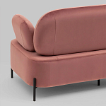Диван в велюровой обивке цвета пыльная роза COLOR BLOCK варинант исполнения - 7 | Loft Concept в Барнауле