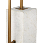 Торшер с прямоугольным абажуром на белом мраморном основании Asymmetry on Marble варинант исполнения - 2 | Loft Concept в Барнауле