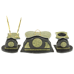 Настольный письменный набор из змеевика из 7-ми элементов Successful Leader варинант исполнения - 3 | Loft Concept в Барнауле