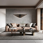 Люстра подвесная в форме веера из чёрного металла Black Solace  варинант исполнения - 2 | Loft Concept в Барнауле