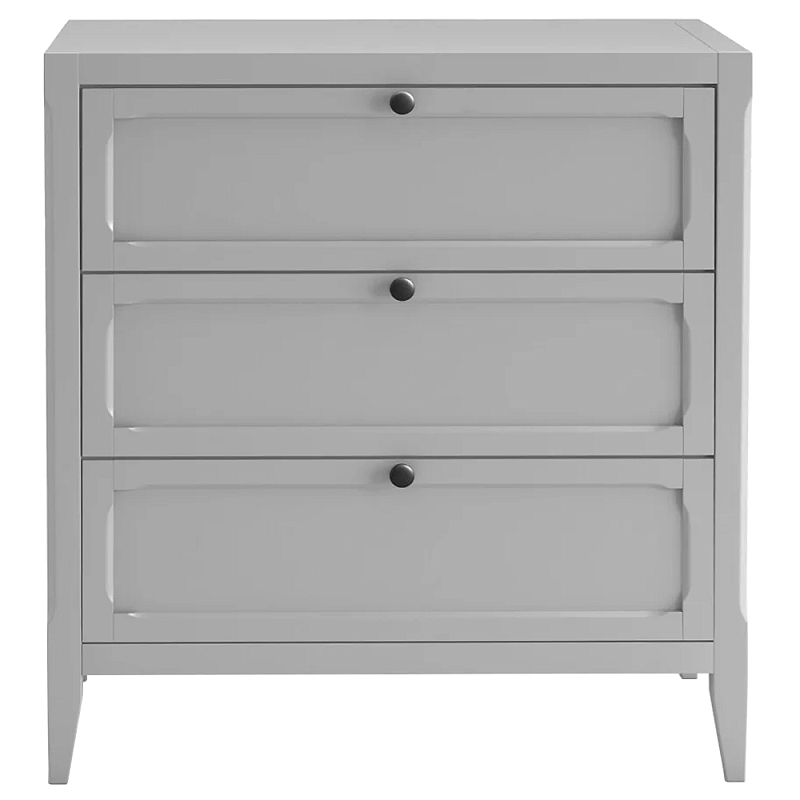 Комод с 3-мя ящиками серый Silva Grey Chest of Drawers Серый Комод с 3-мя ящиками серый Silva Grey Chest of Drawers Серый в Барнауле | Loft Concept