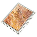 Портсигар на 10 сигарет с газовой зажигалкой из натурального камня Авантюрин Stone Cigarettes Cases варинант исполнения - 1 | Loft Concept в Барнауле