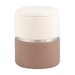 Пуф Mauldine с ящиком светло-коричневый с экокожей варинант исполнения - 1 | Loft Concept в Барнауле