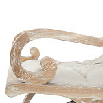 Кресло-качалка с мягкой обивкой из льна Ella Armchair beige варинант исполнения - 3 | Loft Concept в Барнауле