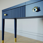 Туалетный стол - Трельяж Elsa Dreams Blue 120 см варинант исполнения - 3 | Loft Concept в Барнауле