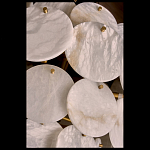 Люстра трехъярусная с подвесками из округлых элементов Cryptocrystalline Stone варинант исполнения - 3 | Loft Concept в Барнауле