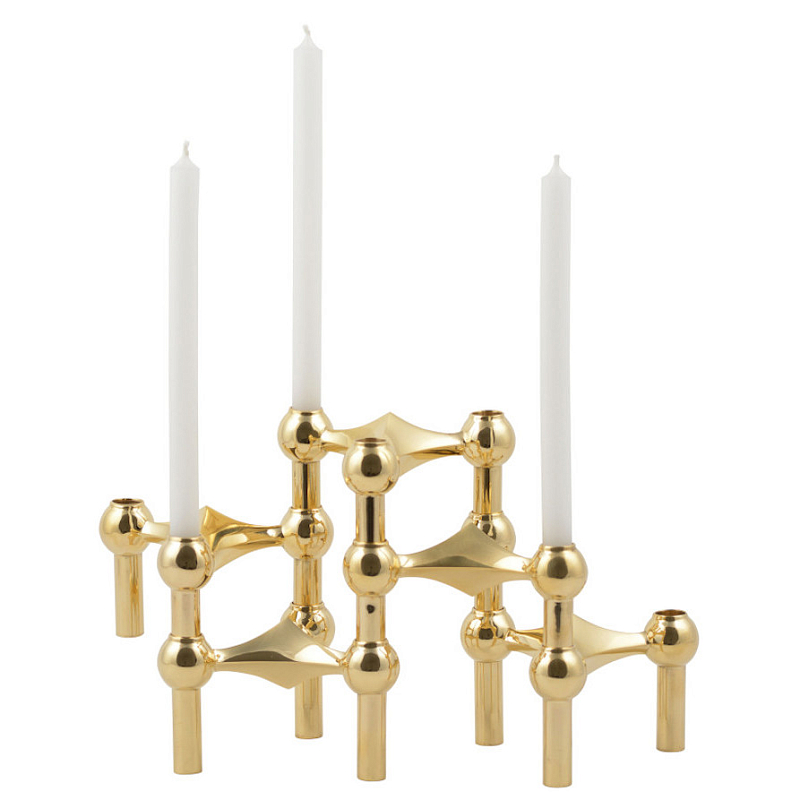 Подсвечник STOFF NAGEL CANDLE HOLDER Глянцевое золото Черный Хром Подсвечник STOFF NAGEL CANDLE HOLDER Глянцевое золото Черный Хром в Барнауле | Loft Concept