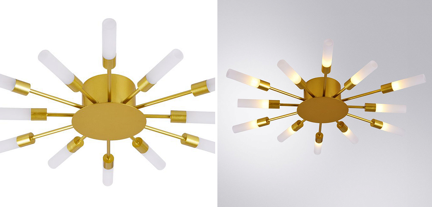 Потолочный светильник Aiden Ceiling Lamp 12 Потолочный светильник Aiden Ceiling Lamp 12 - Loft-Concept в Барнауле