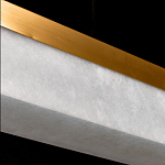 Подвесной светильник линейный из натурального камня Perfection of Geometry варинант исполнения - 6 | Loft Concept в Барнауле