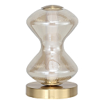 Настольная лампа светодиодная с волнообразным стеклянным плафоном Amphora of Light варинант исполнения - 2 | Loft Concept в Барнауле