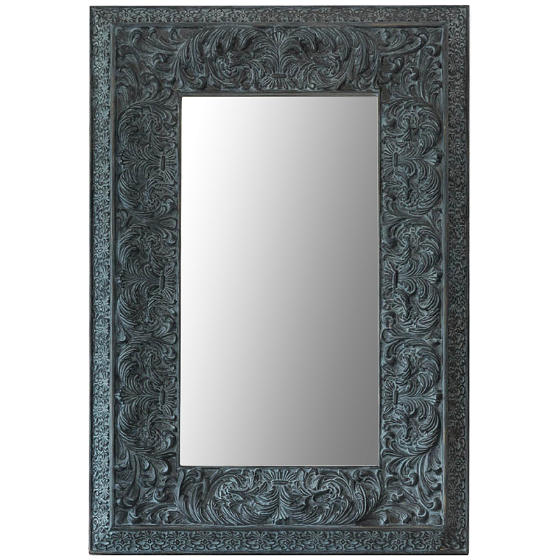 Настенное зеркало Benjamin Mirror Бирюзовый Темно-синий Настенное зеркало Benjamin Mirror Бирюзовый Темно-синий в Барнауле | Loft Concept