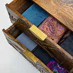 Прикроватная тумба с фактурным фасадом Termite варинант исполнения - 5 | Loft Concept в Барнауле