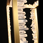 Настольная лампа прямоугольная с декоративными элементами в виде кристаллов Smooth Shine варинант исполнения - 3 | Loft Concept в Барнауле