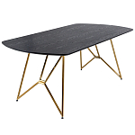 Обеденный стол на металлических ножках Ward Brass Dining Table варинант исполнения - 1 | Loft Concept в Барнауле