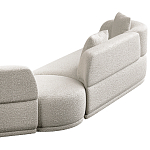 Угловой диван Calypso с поворотным механизмом и пуфом   варинант исполнения - 5 | Loft Concept в Барнауле