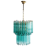 Дизайнерская люстра Blue Lagoon glass бирюзовое стекло  варинант исполнения - 2 | Loft Concept в Барнауле