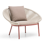Дизайнерское уличное кресло с веревочной спинкой PETALO Armchair варинант исполнения - 2 | Loft Concept в Барнауле