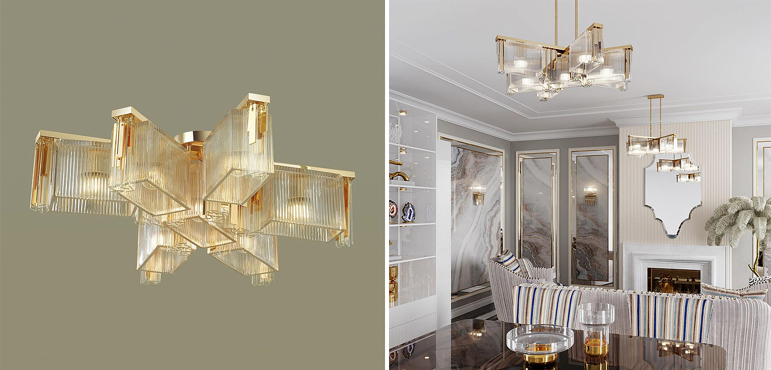 Люстра Madelen Gold Chandelier 7 Люстра Madelen Gold Chandelier 7 - Loft-Concept в Барнауле