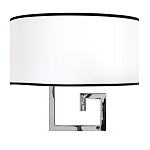 Бра с белым овальным абажуром с черной окантовкой Natural Concepts варинант исполнения - 1 | Loft Concept в Барнауле