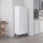 Комод белый с 4-мя дверцами на металлических ножках SPARK MULTIPURPOSE CABINET WHITE варинант исполнения - 3 | Loft Concept в Барнауле