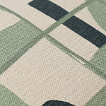 Подушка декоративная зеленого цвета с геометрическим рисунком Divine Abstractions варинант исполнения - 2 | Loft Concept в Барнауле