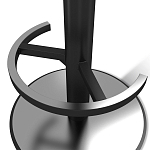 Барный стул вращающийся со спинкой и подлокотниками Douglas Rhombus Синий Велюр варинант исполнения - 4 | Loft Concept в Барнауле