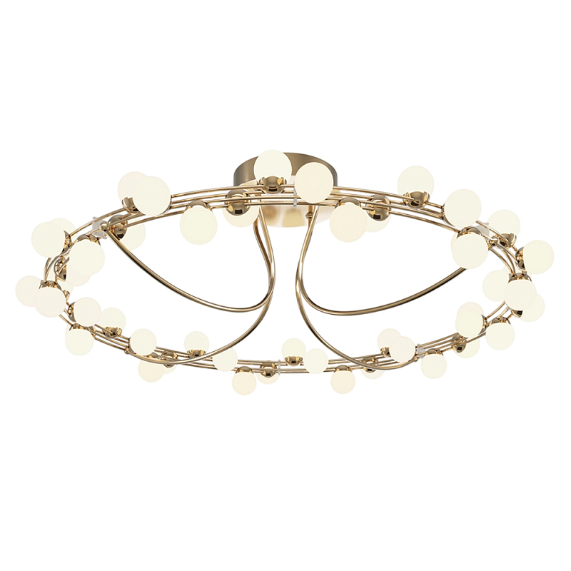 Потолочный светильник Tessara 3000К 72Вт Золотой Белый в Барнауле | Loft Concept 