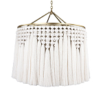 Люстра белая плетеная с кисточками Boho Tassel Chandelier варинант исполнения - 1 | Loft Concept в Барнауле