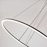 Светодиодная люстра Black LED Circle and Ball Lamp варинант исполнения - 5 | Loft Concept в Барнауле