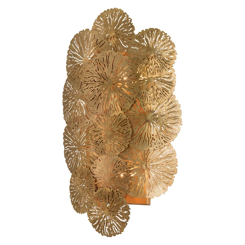 Бра GLOBAL VIEWS LILY PAD WALL SCONCE Золотой в Барнауле | Loft Concept 
