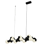 Люстра линейная с геометрическими черно-белыми плафонами Modestra варинант исполнения - 1 | Loft Concept в Барнауле