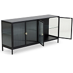 Сервант четырехдверный с рифленым стеклом The Keeper варинант исполнения - 2 | Loft Concept в Барнауле