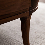 Кофейный стол овальный из дерева с 2-мя ящиками Coffee Walnut Table варинант исполнения - 10 | Loft Concept в Барнауле