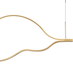 Подвесной светильник волнообразный изогнутый на двух тросах 103 см Spiral Lighting варинант исполнения - 2 | Loft Concept в Барнауле