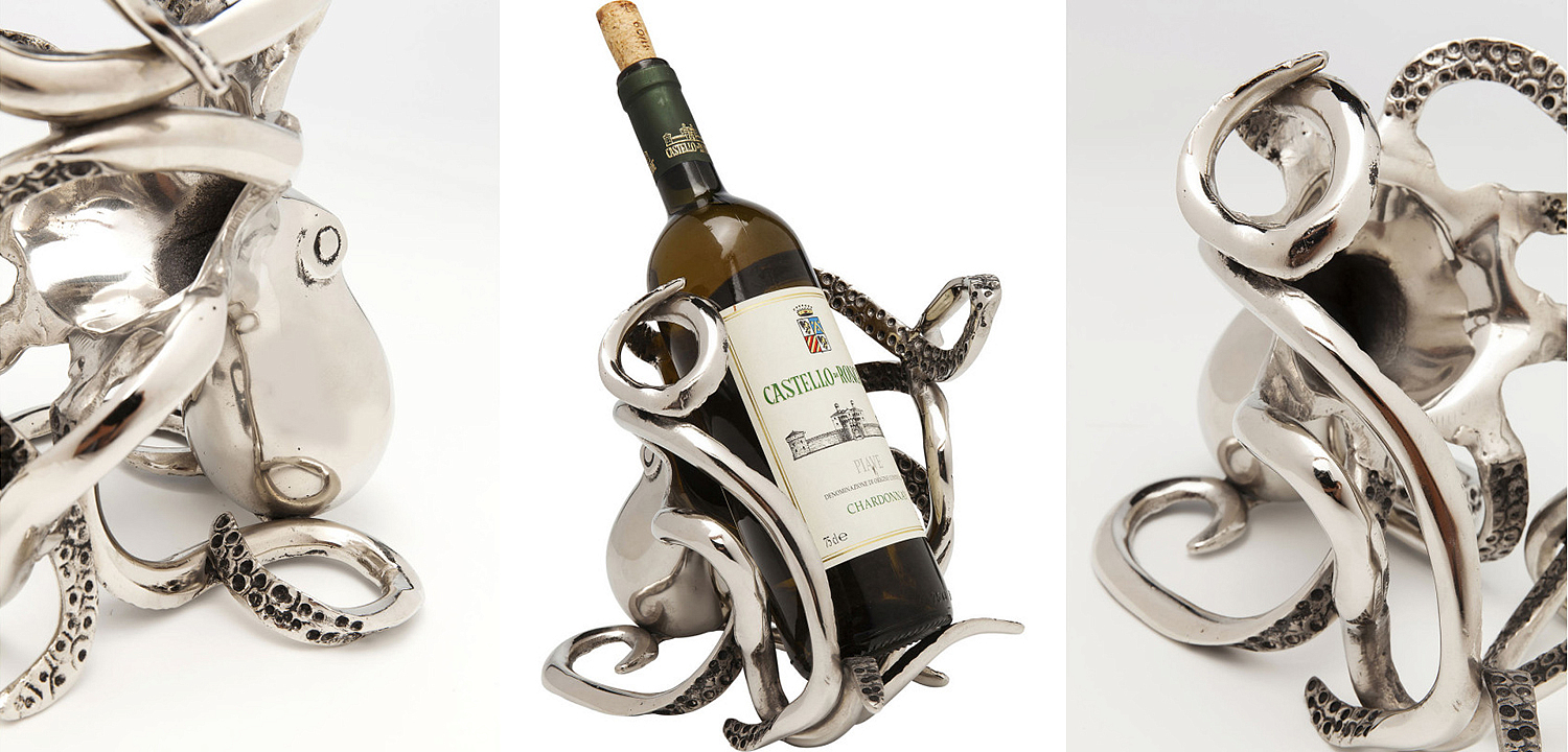 Держатель для бутылки Chrome Octopus Держатель для бутылки Chrome Octopus - Loft-Concept в Барнауле