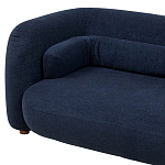 Дизайнерский двухместный диван с мягкими спинкой и подлокотниками синий Madelaine Sofa Blue варинант исполнения - 4 | Loft Concept в Барнауле