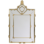 Зеркало прямоугольное Golden Classic Ornament Mirror варинант исполнения - 2 | Loft Concept в Барнауле