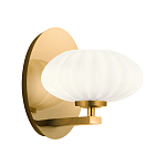  Бра с круглым плафон из матового белого стекла Kichler варинант исполнения - 1 | Loft Concept в Барнауле