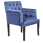 Кресло Addison Chic Armchair deep blue velour варинант исполнения - 1 | Loft Concept в Барнауле