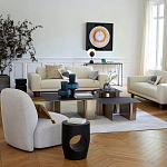 Приставной столик черного цвета AMORPHOUS варинант исполнения - 4 | Loft Concept в Барнауле