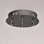 Люстра с двумя кольцами черного цвета с хрустальными элементами QUARTZ CRYSTAL варинант исполнения - 15 | Loft Concept в Барнауле