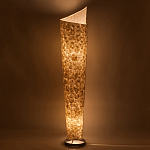 Торшер из перламутра на металлическом каркасе Indonesian Lamps варинант исполнения - 4 | Loft Concept в Барнауле