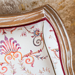 Трехместный диван из массива бука бежевый с растительным орнаментом Raffael Renaissance Beige Sofa варинант исполнения - 3 | Loft Concept в Барнауле