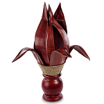 Настольная лампа красная INDONESIAN LAMPS варинант исполнения - 1 | Loft Concept в Барнауле